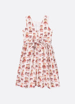 Vestido Algodão Estampado Natal