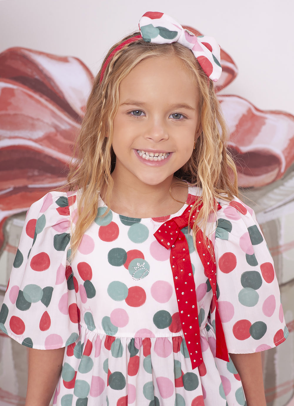 Arco Laço Puffer Algodão Natal