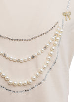 Conjunto Festa Blusa Cotton e Saia Short Cetim