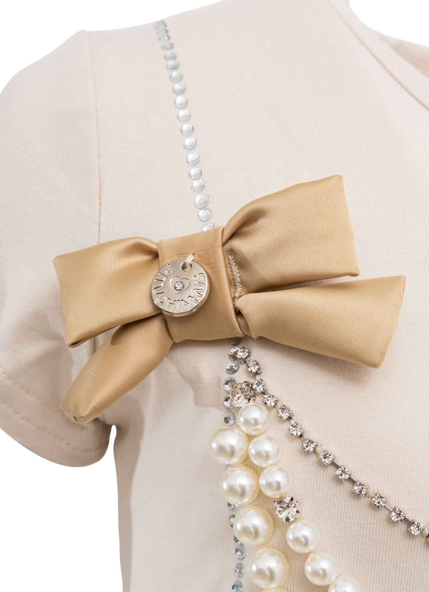 Conjunto Festa Blusa Cotton e Saia Short Cetim