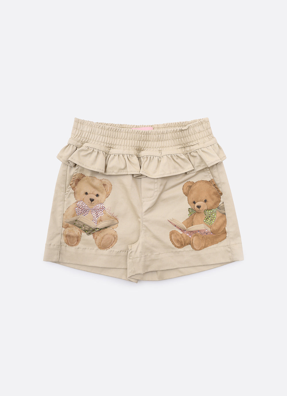 Short Sarja Babado Ursinhos Cristal