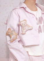 Jaqueta Sarja Ursinhas Puffer Babadinho
