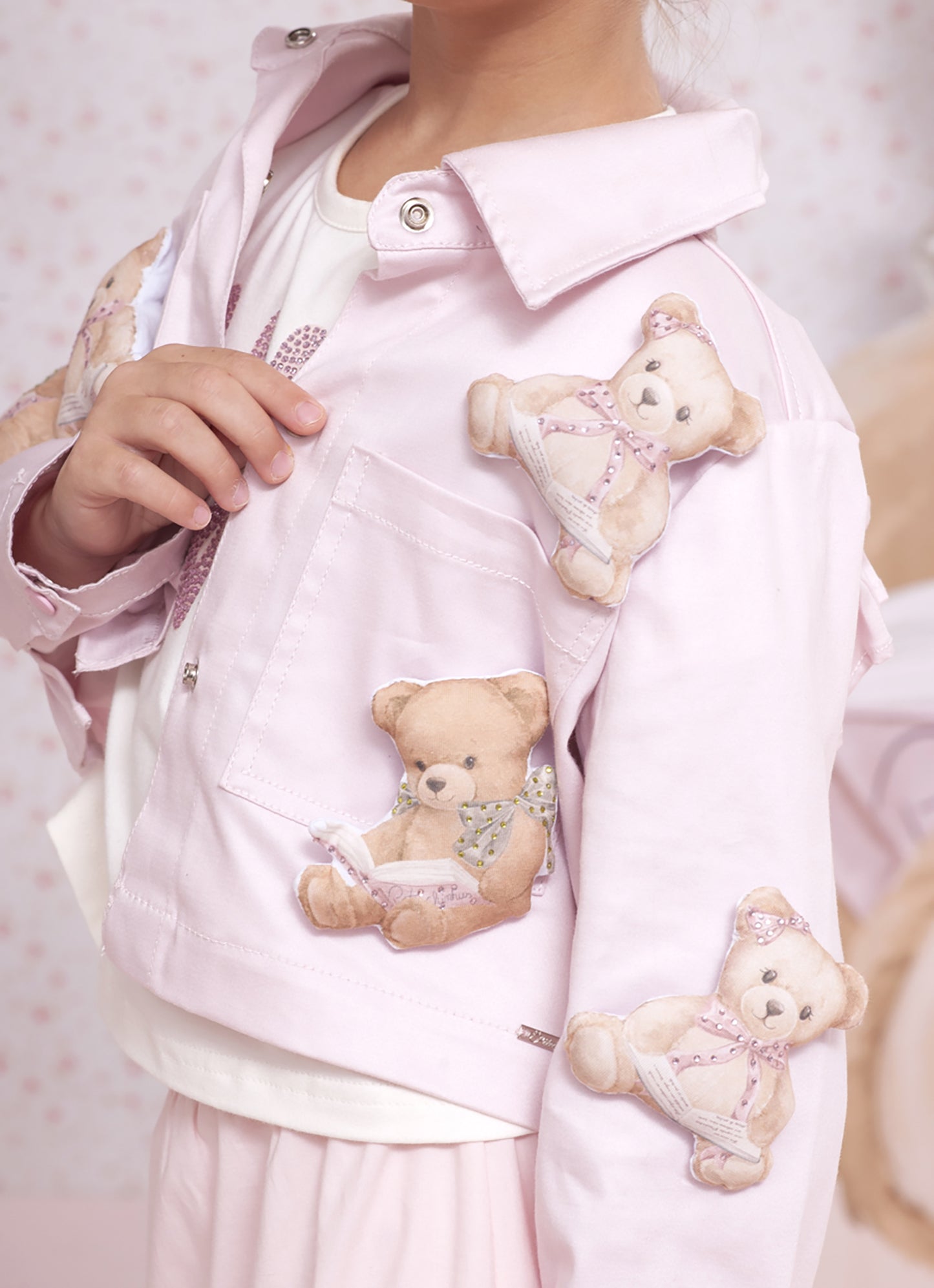 Jaqueta Sarja Ursinhas Puffer Babadinho