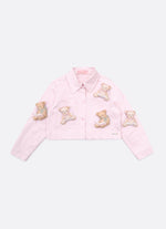 Jaqueta Sarja Ursinhas Puffer Babadinho