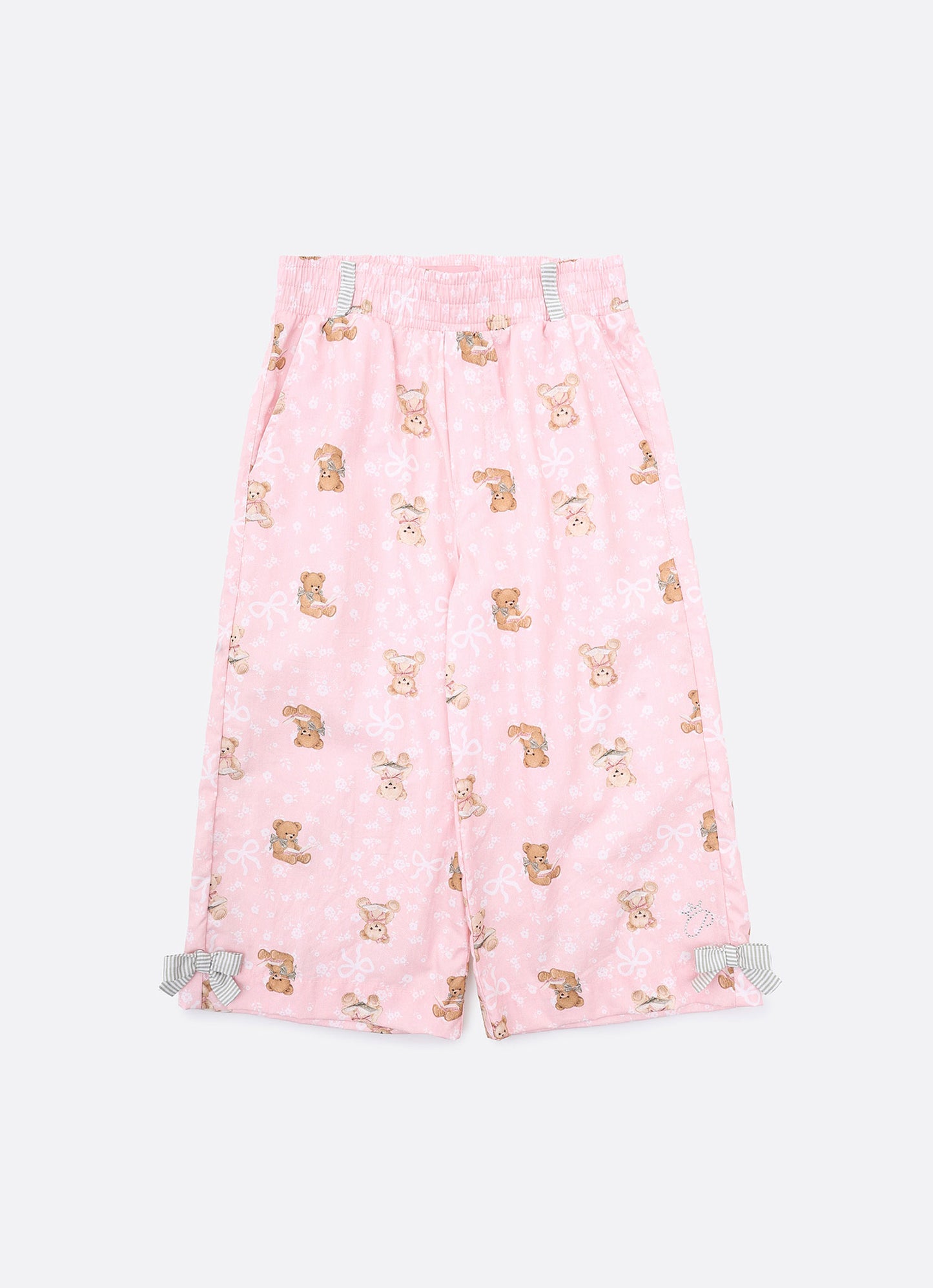 Calça Pantacourt Algodão Estampa Ursinhas