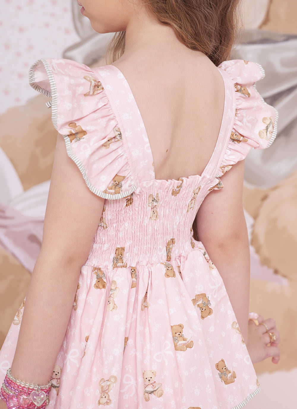 Vestido Algodão Estampa Ursinhas