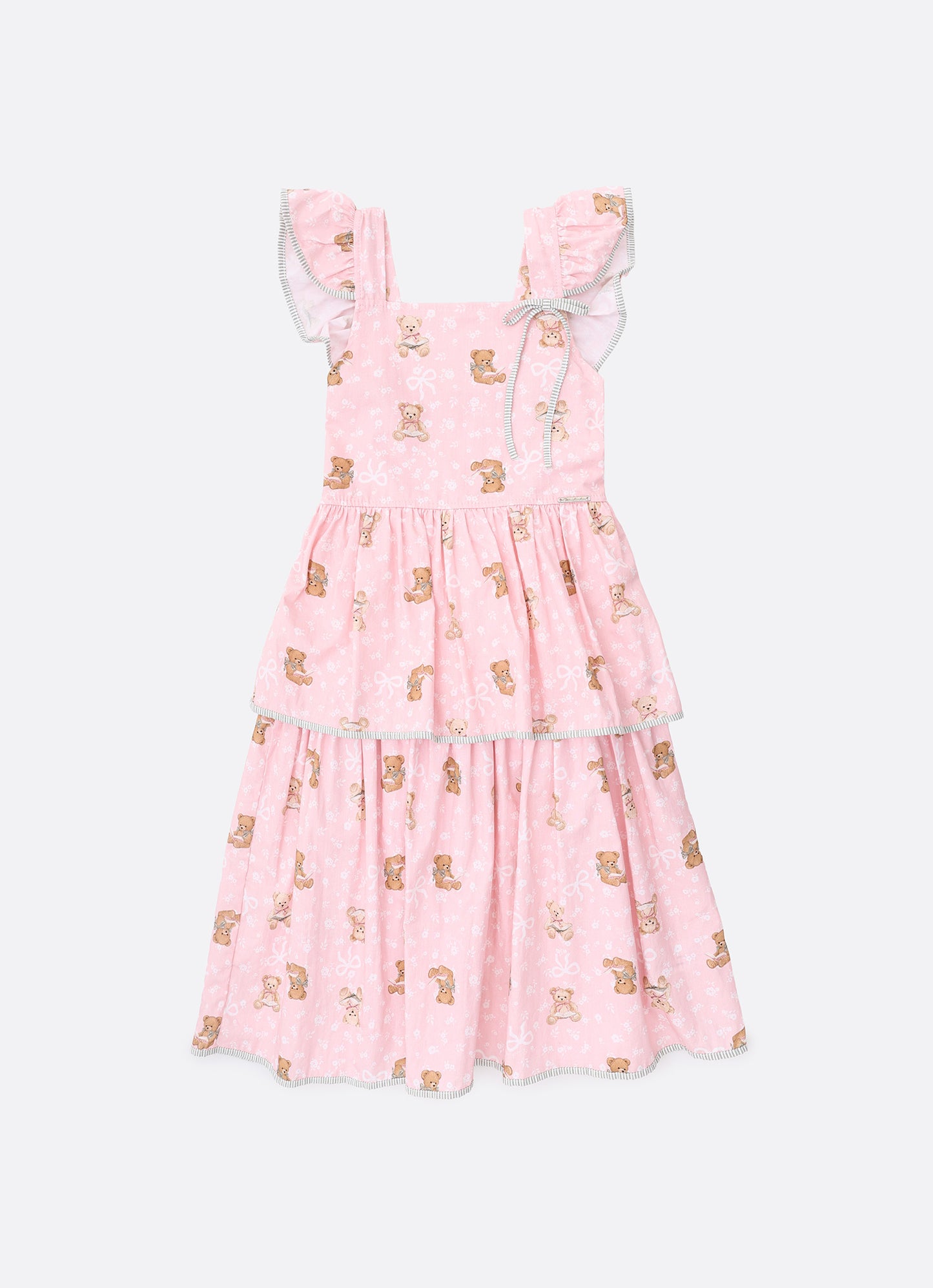 Vestido Algodão Estampa Ursinhas
