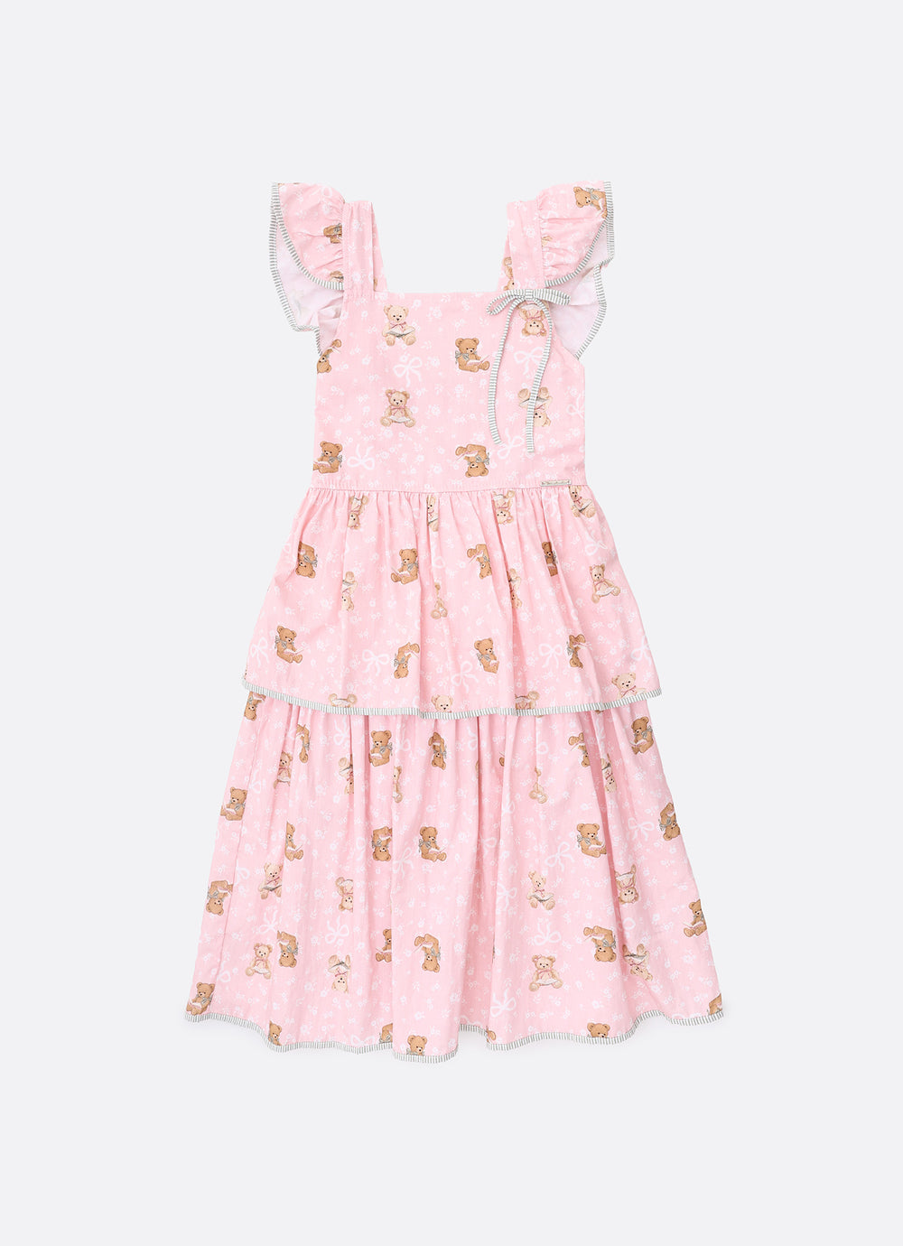 Vestido Algodão Estampa Ursinhas