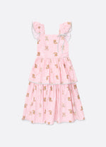 Vestido Algodão Estampa Ursinhas