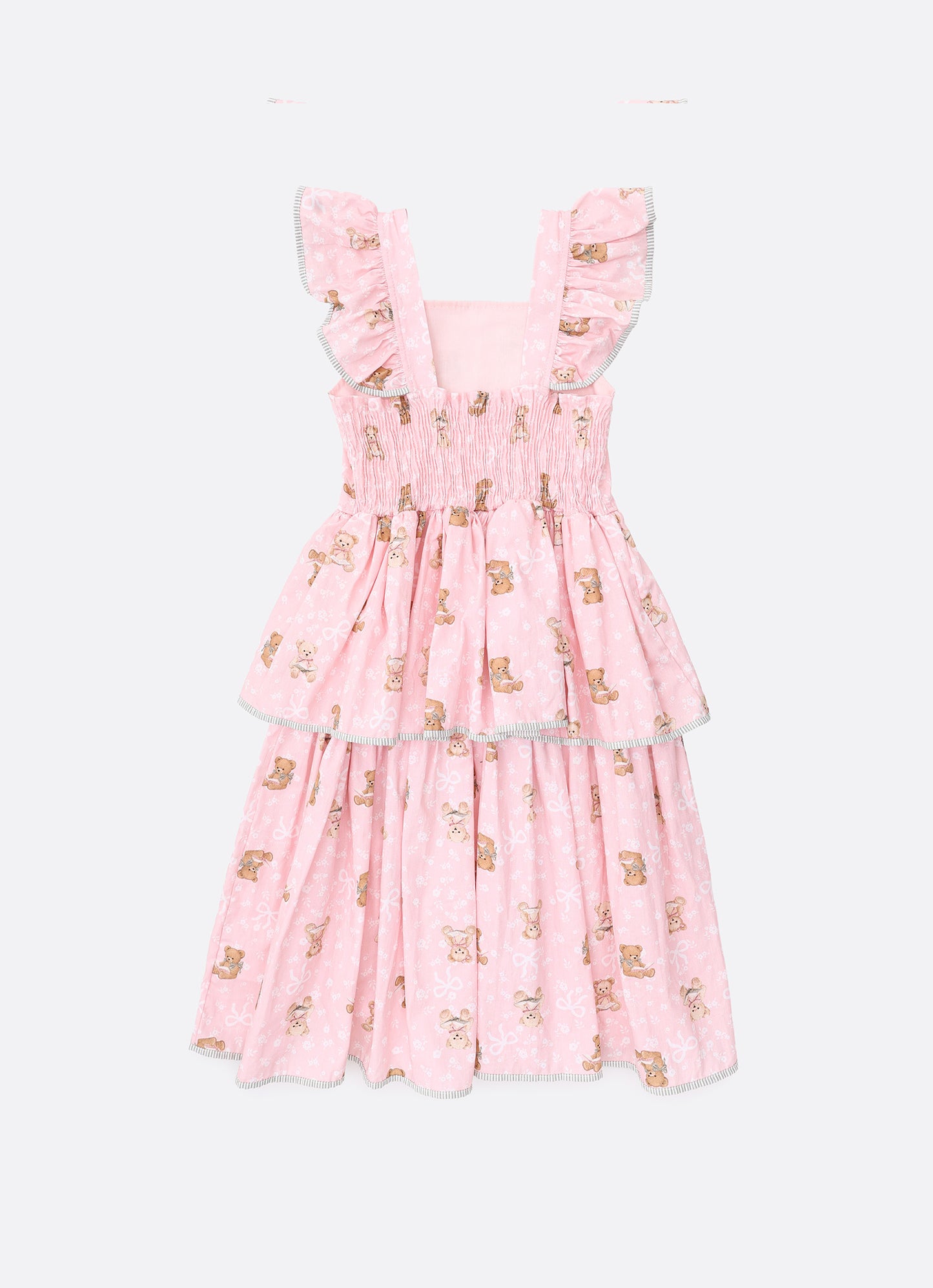 Vestido Algodão Estampa Ursinhas