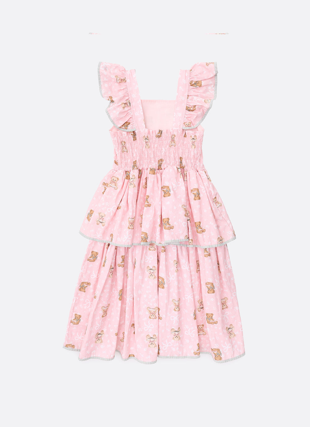 Vestido Algodão Estampa Ursinhas
