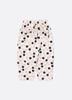 Calça Baggy Sarja Estampa Poá