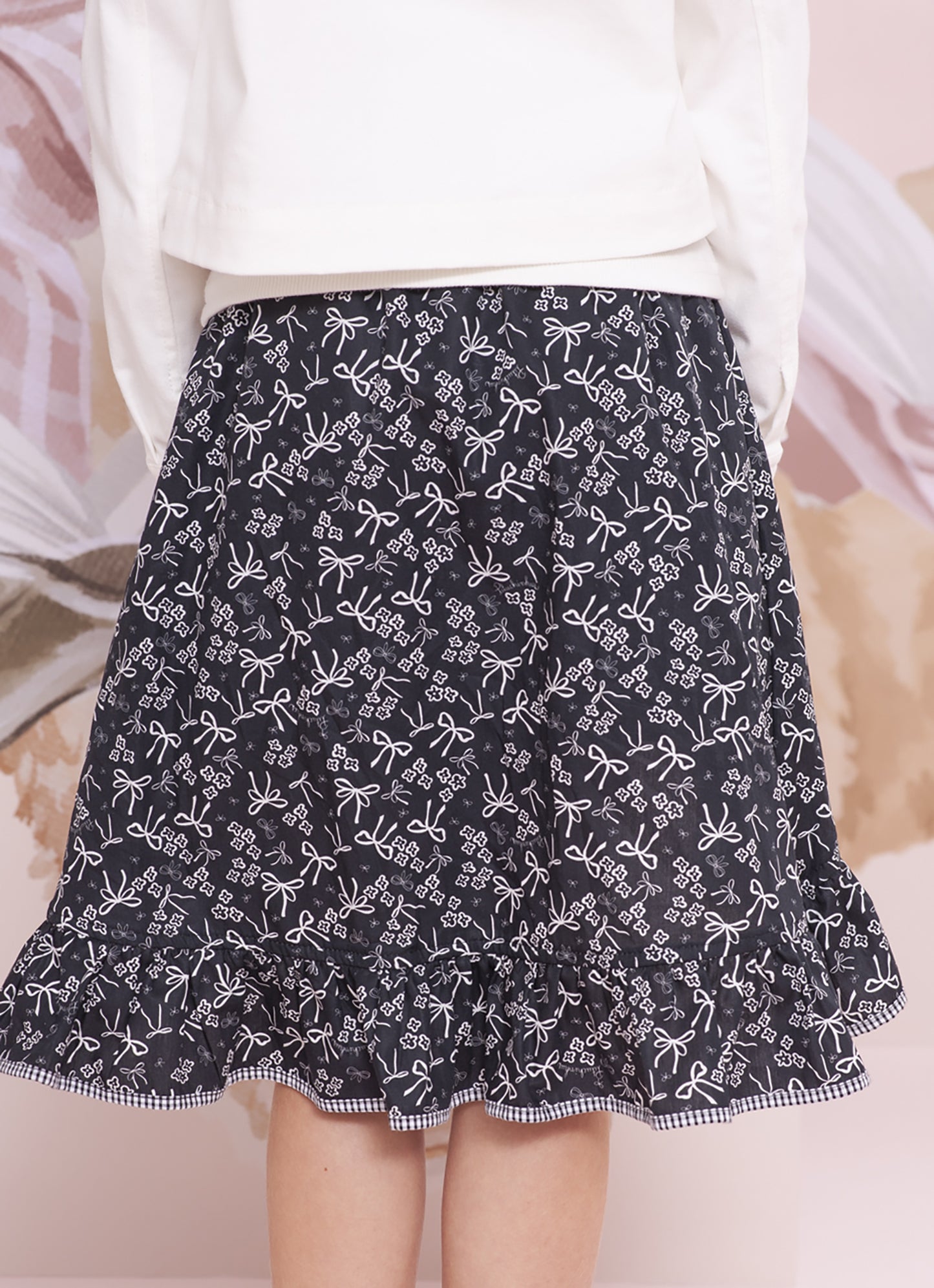 Saia Short Mullet Algodao Floral