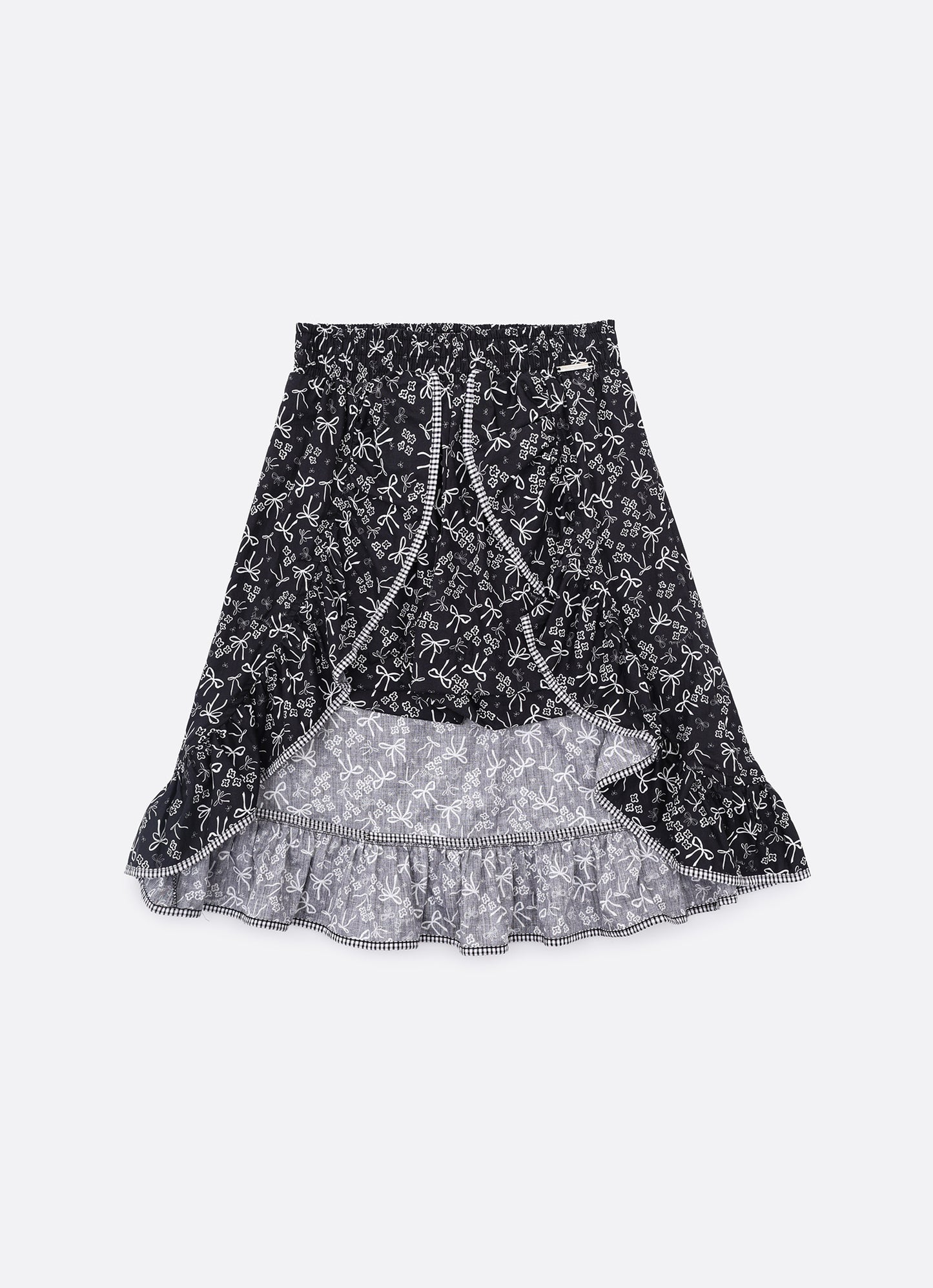 Saia Short Mullet Algodao Floral