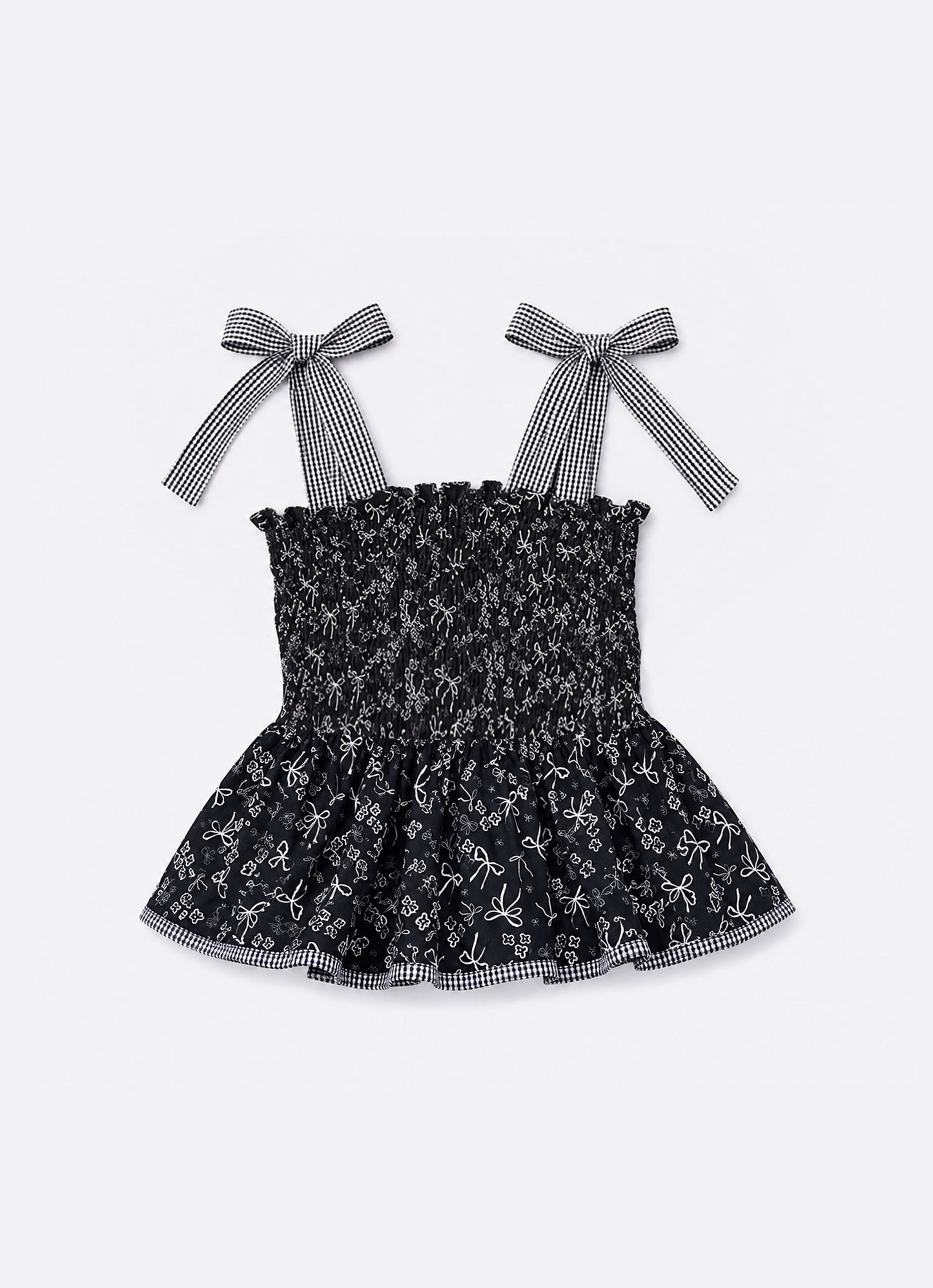 Blusa Algodão Floral Babado e Xadrez