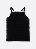 Blusa Ribana Frufru Tule Bordados