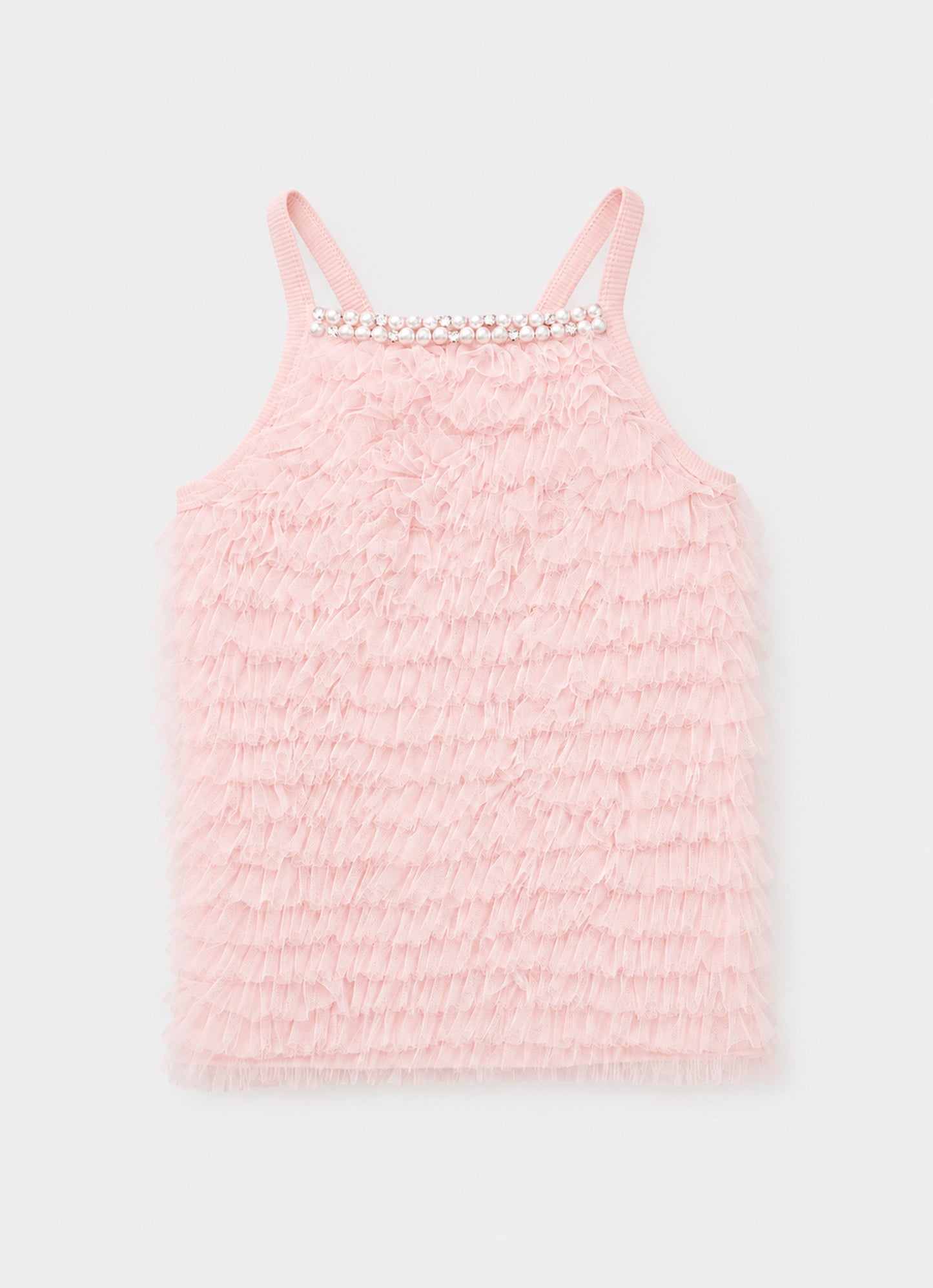 Blusa Ribana Frufru Tule Bordados