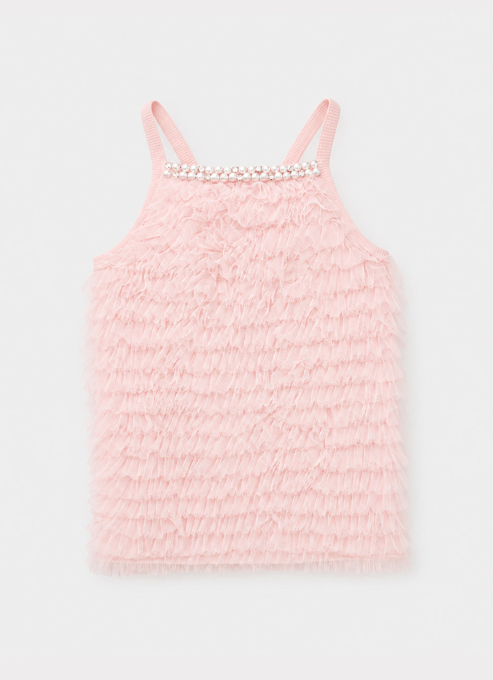 Blusa Ribana Frufru Tule Bordados