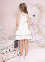 Blusa Ribana Frufru Tule Bordados