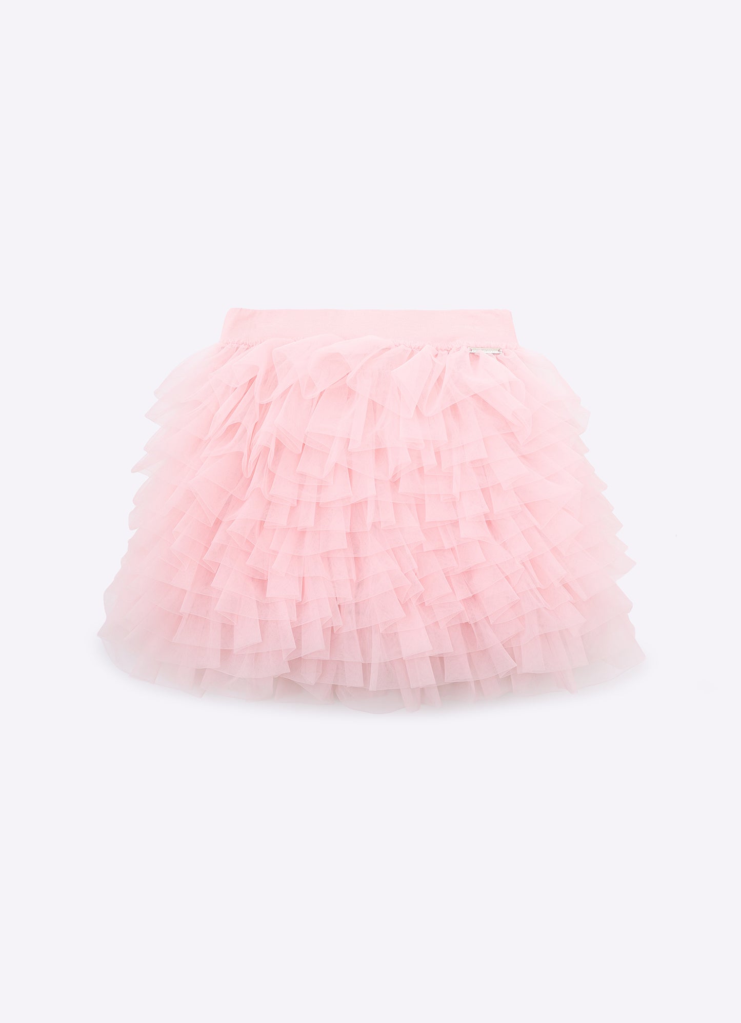 Saia Short Cascata Babados Tule