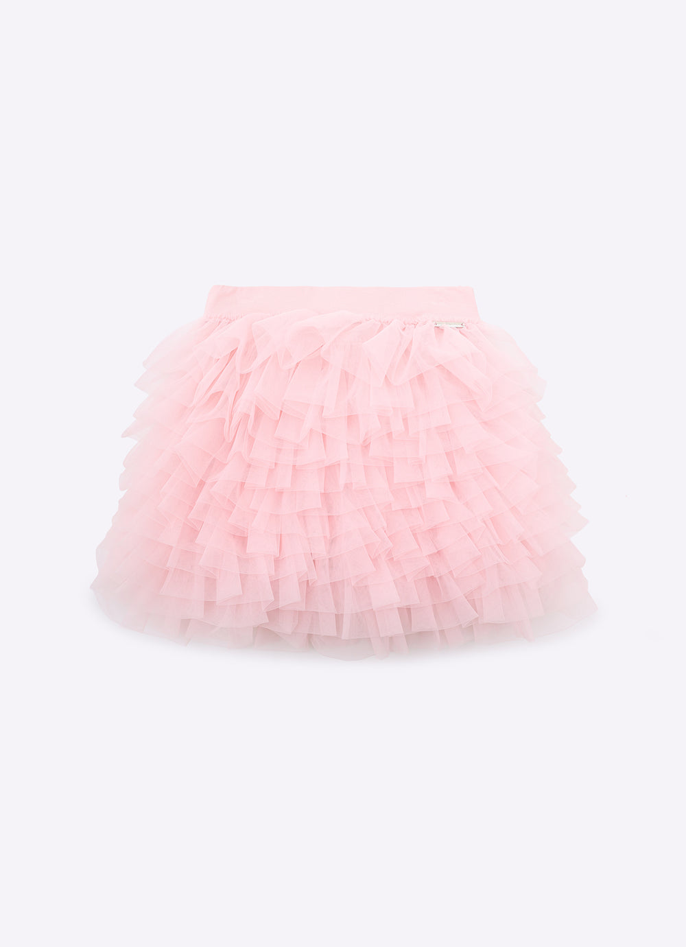 Saia Short Cascata Babados Tule