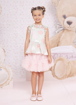 Saia Short Tule Babados Frufru