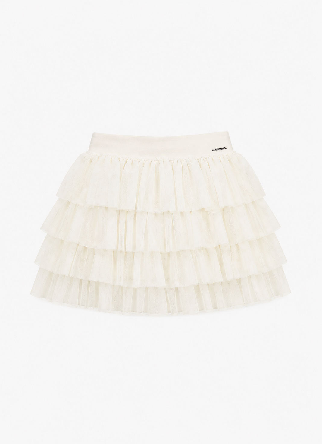 Saia Short Babados Tule