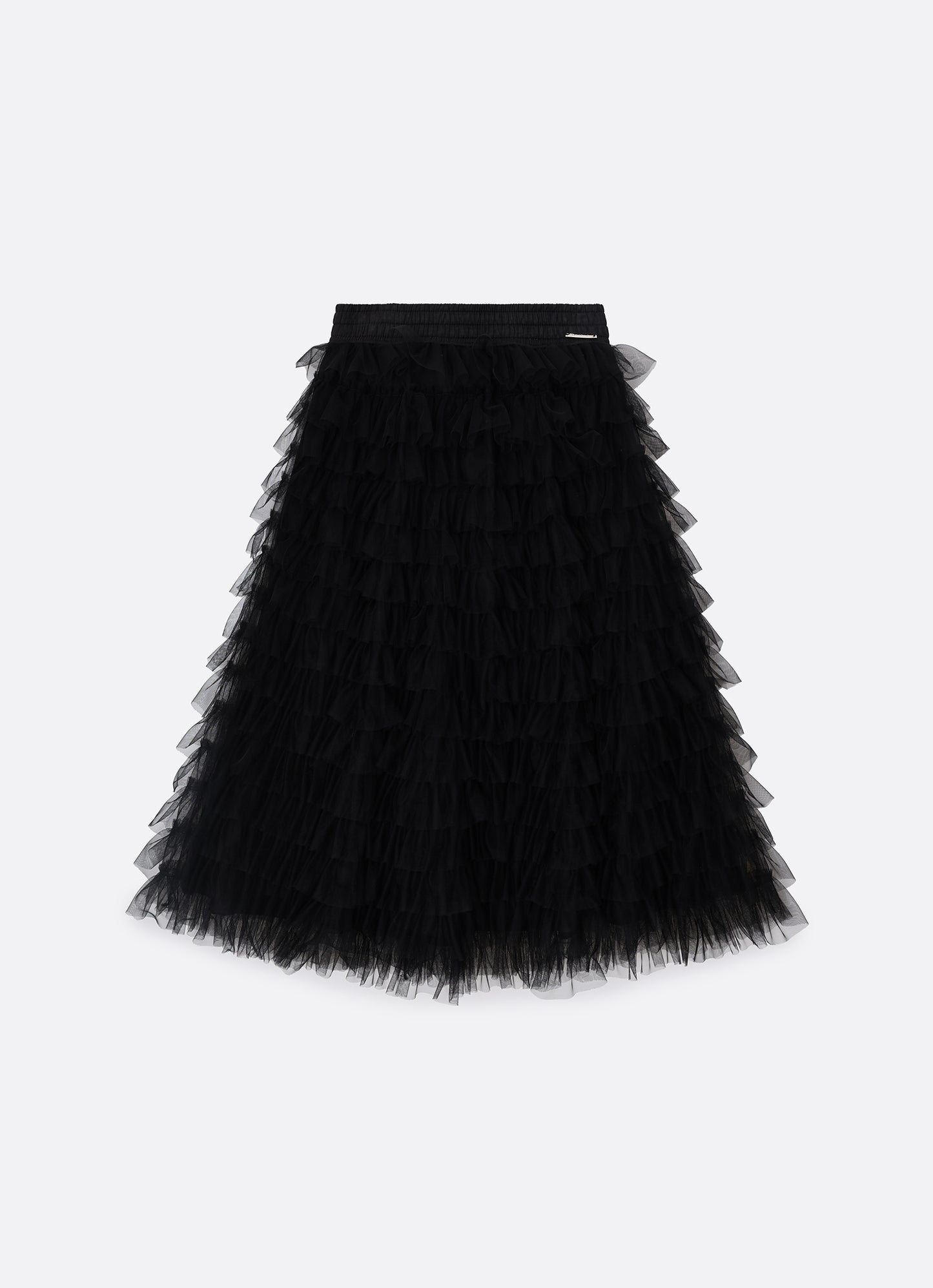 Saia Short Midi Tule Babados