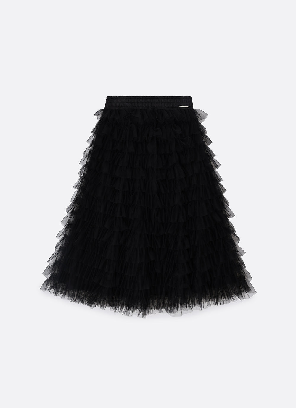 Saia Short Midi Tule Babados