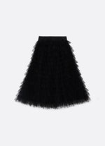 Saia Short Midi Tule Babados