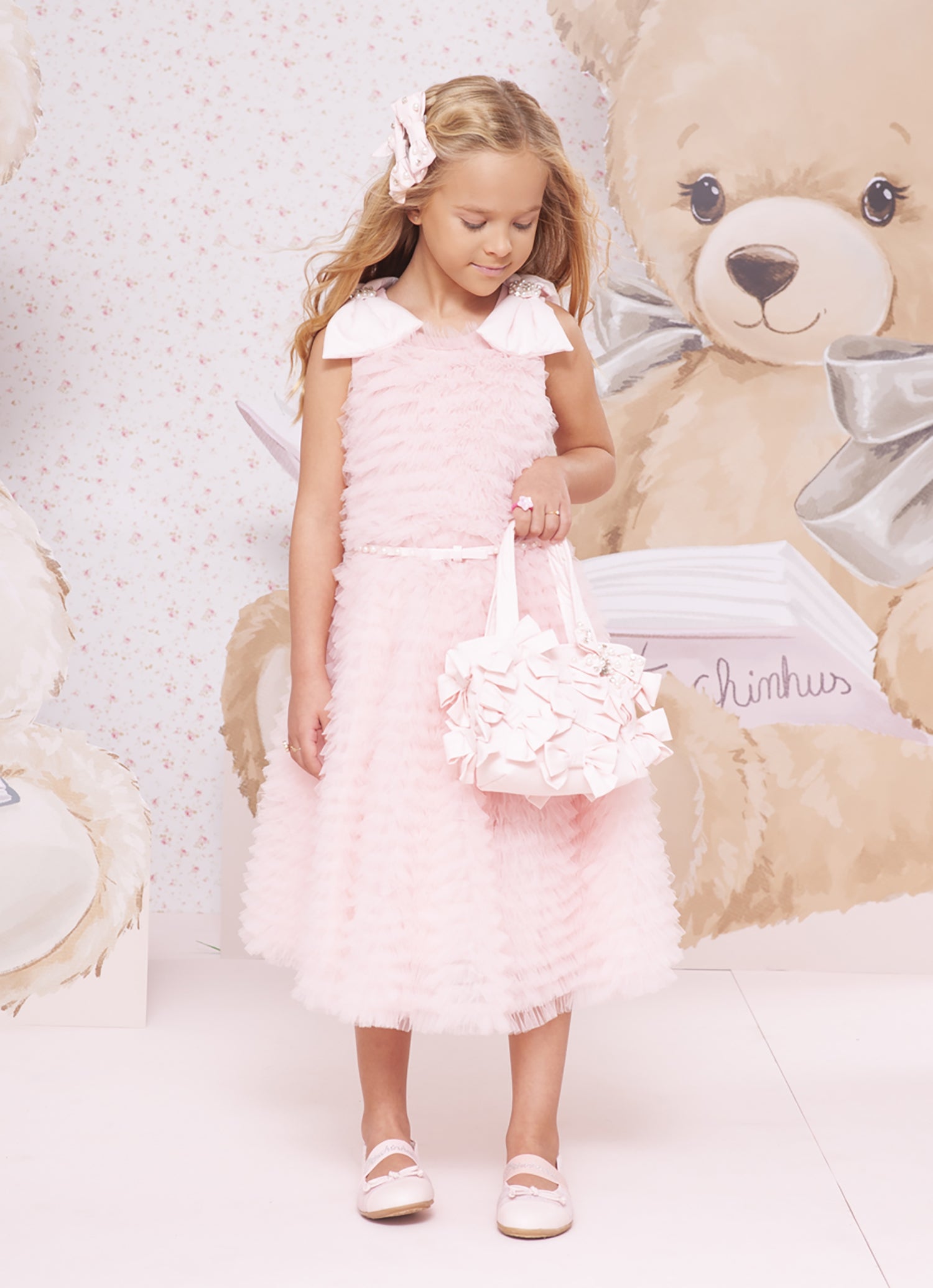 Vestido Conceito Frufru Tule Laços