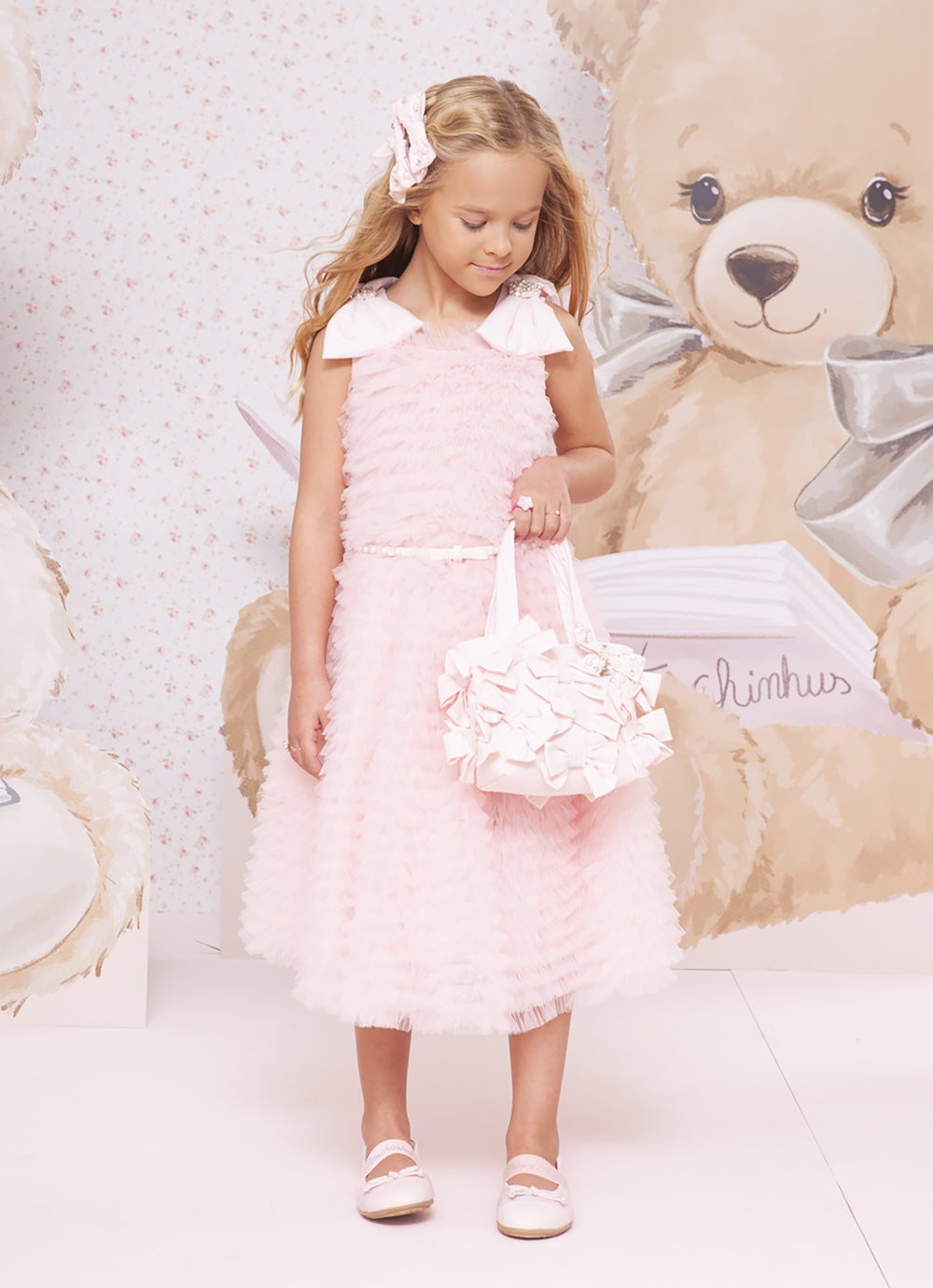 Vestido Conceito Frufru Tule Laços