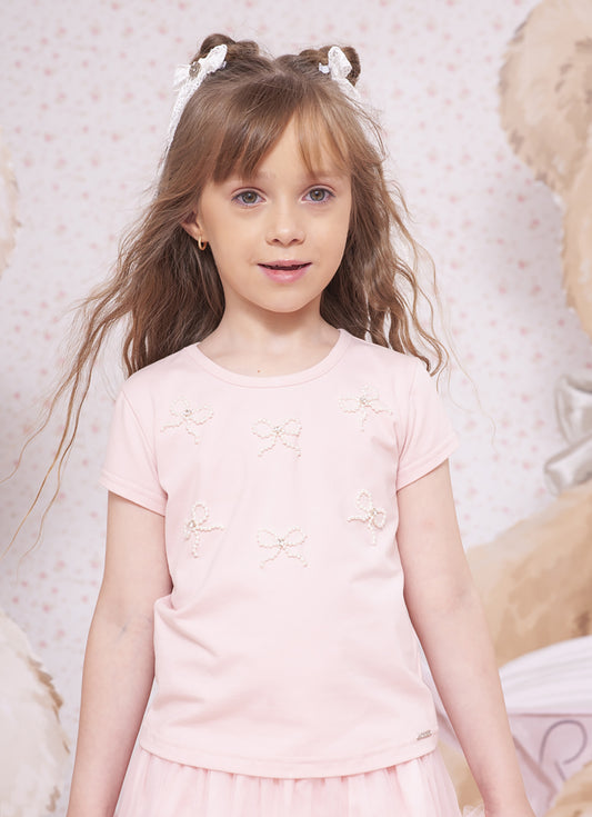 Blusa Cotton Multi Lacinhos Bordados