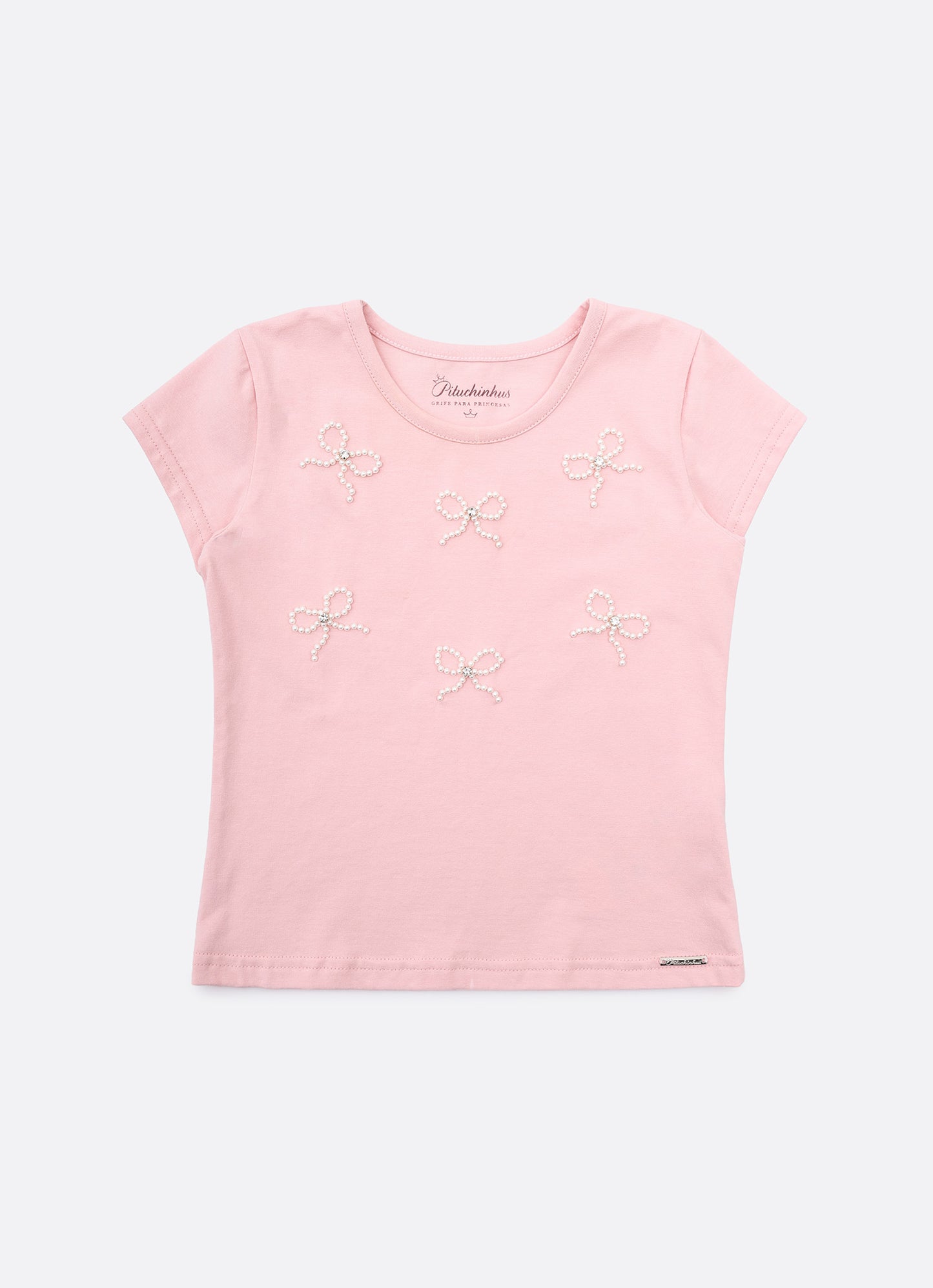 Blusa Cotton Multi Lacinhos Bordados
