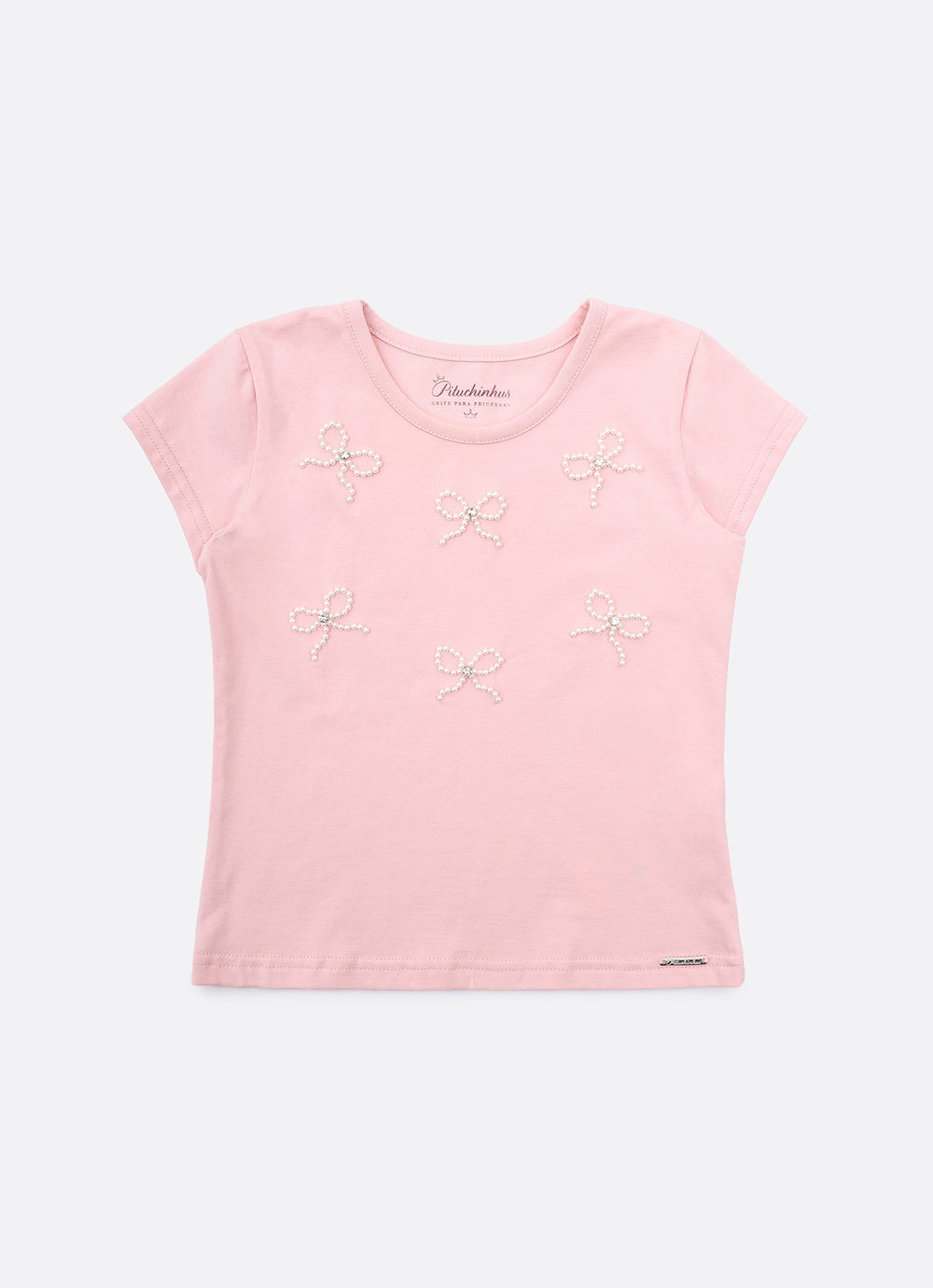 Blusa Cotton Multi Lacinhos Bordados