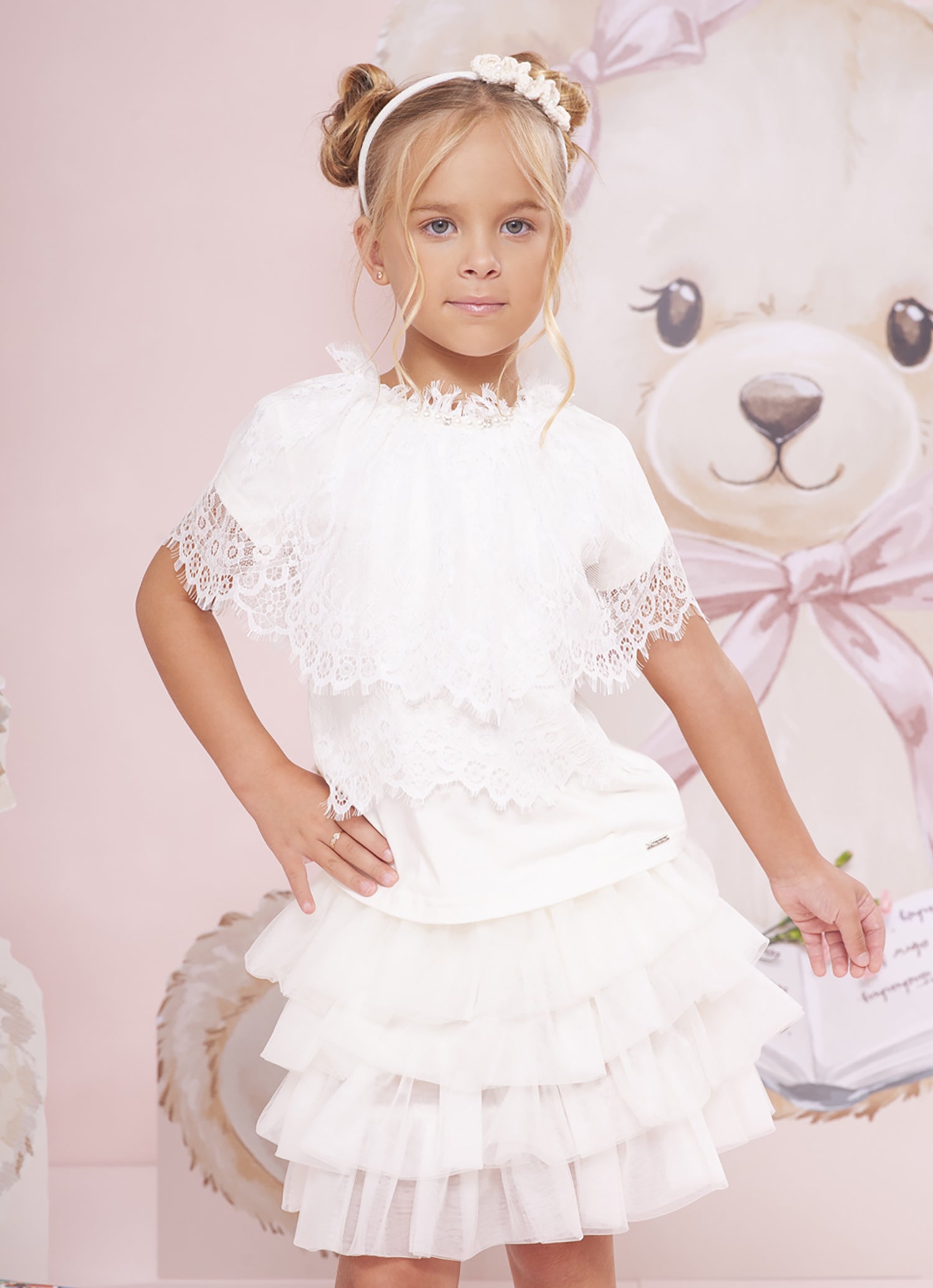 Blusa Cotton Renda Babado