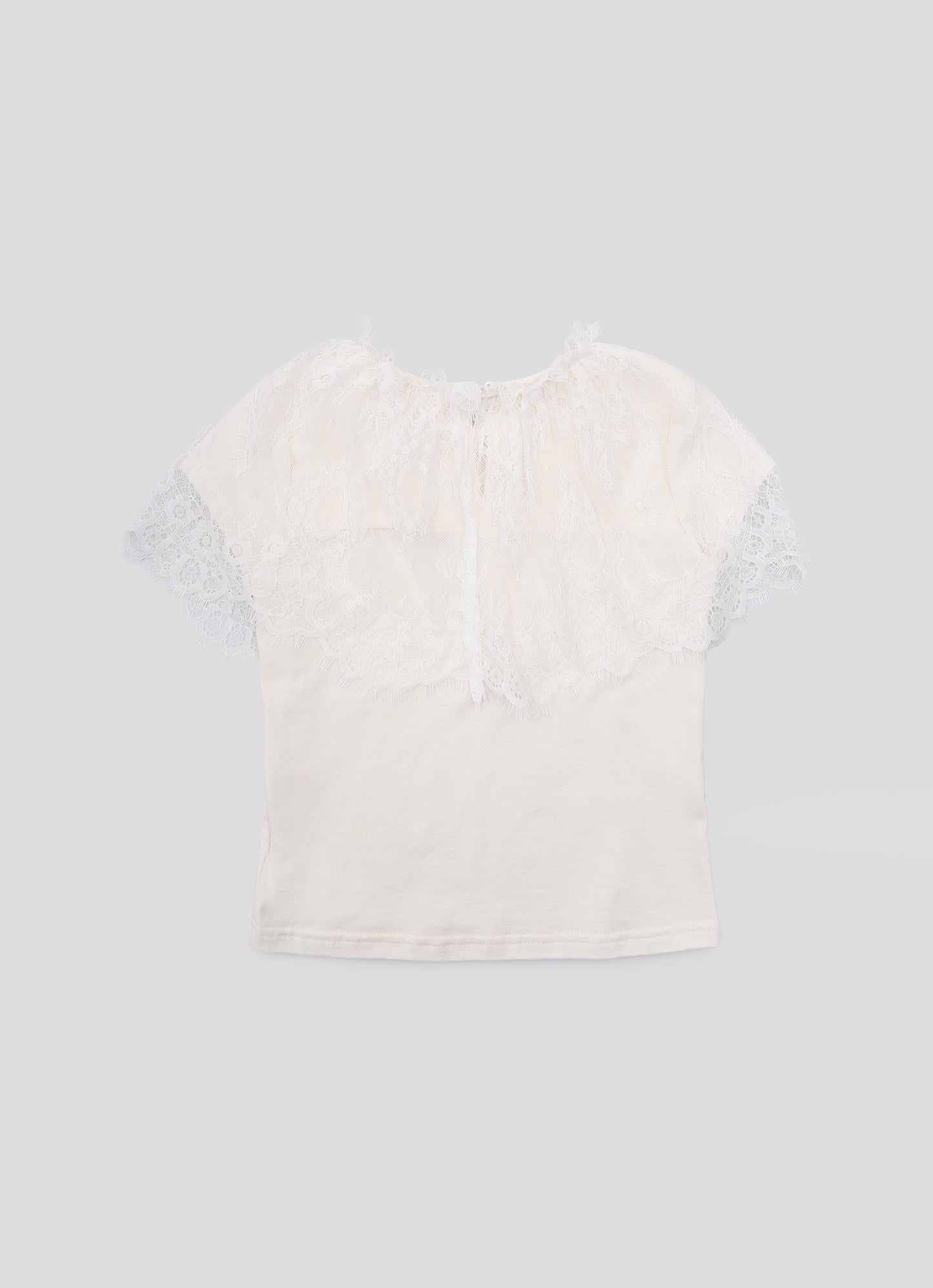Blusa Cotton Renda Babado