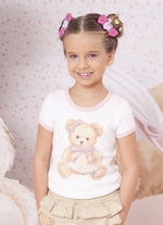 Blusa Ribana Ursinha Livro Laços Costa
