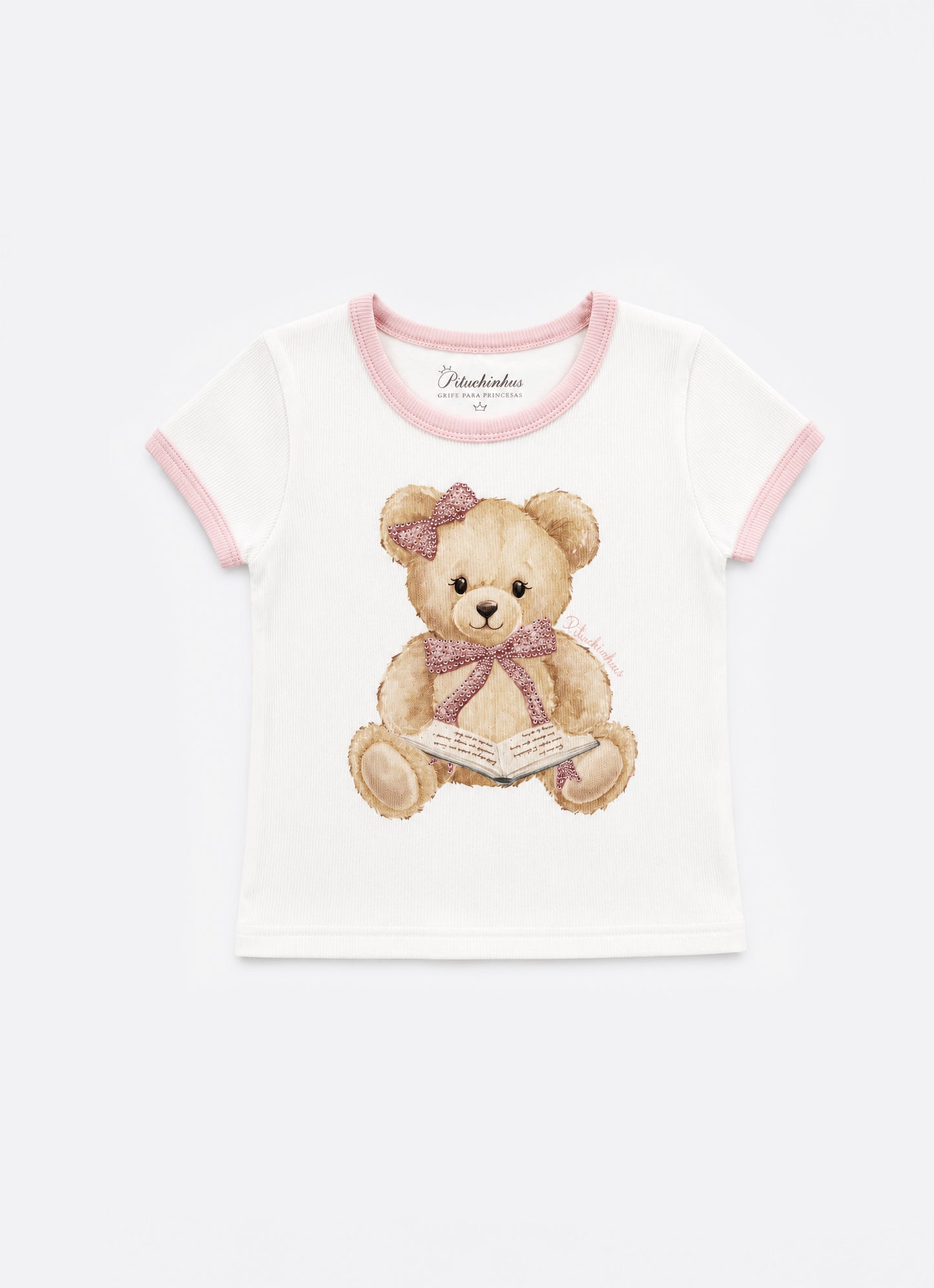 Blusa Ribana Ursinha Livro Laços Costa