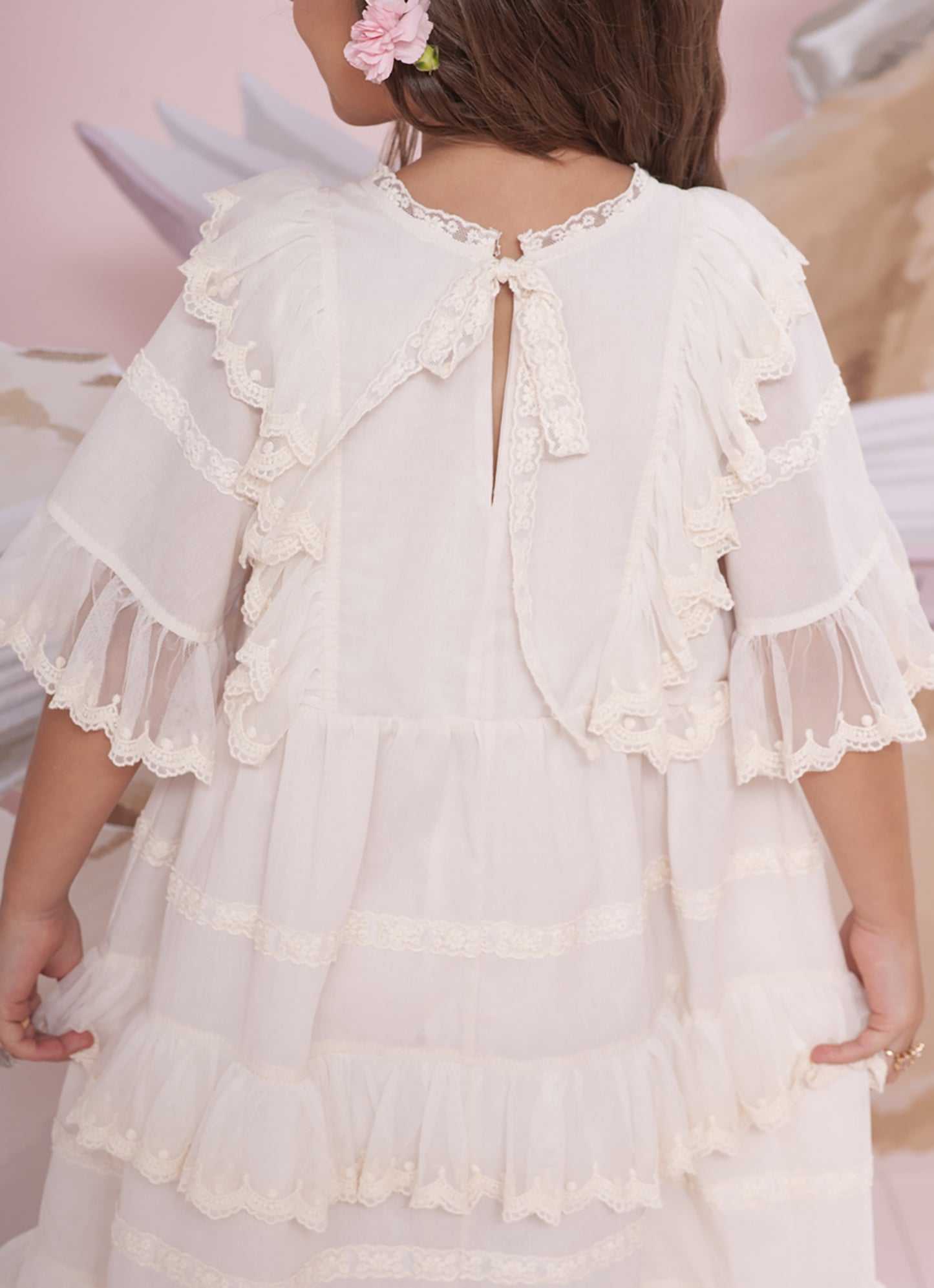 Vestido Algodão Multi Rendas
