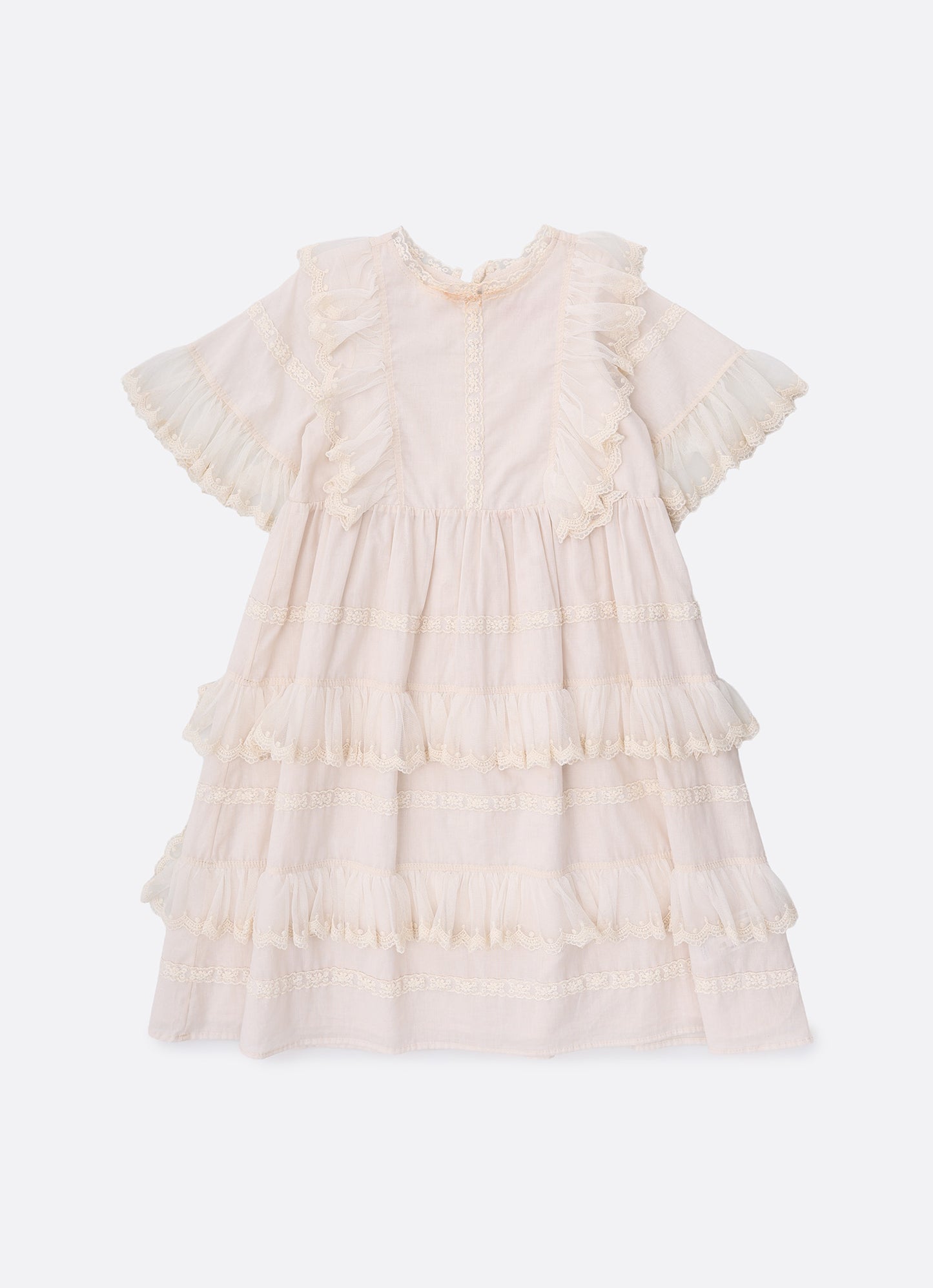 Vestido Algodão Multi Rendas