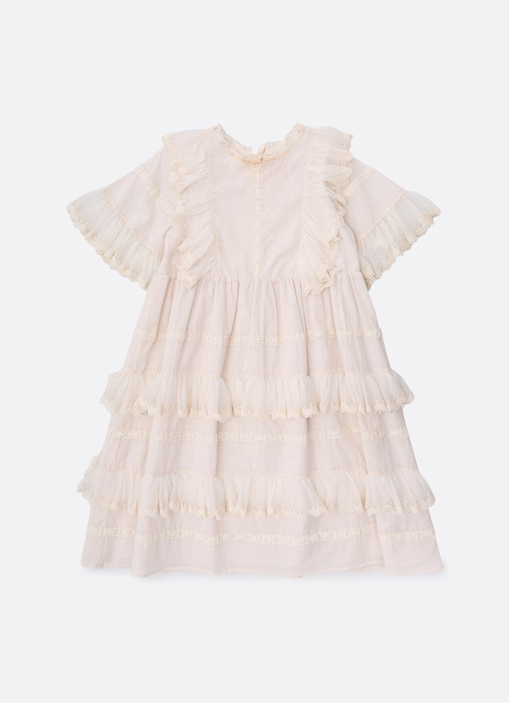 Vestido Algodão Multi Rendas
