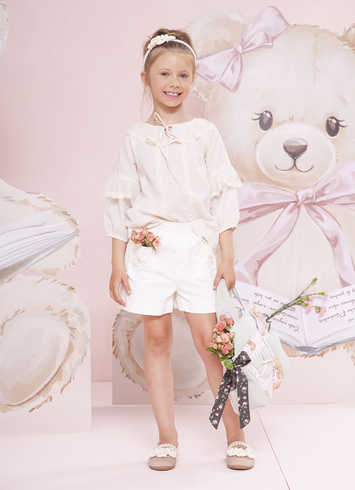 Blusa Bata Algodao Broderi e Renda