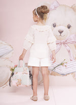 Blusa Bata Algodao Broderi e Renda