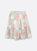 Saia Short Midi Algodão Maxi Poá