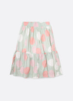 Saia Short Midi Algodão Maxi Poá