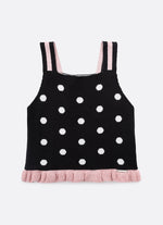Blusa Tricot Poá Babadinho