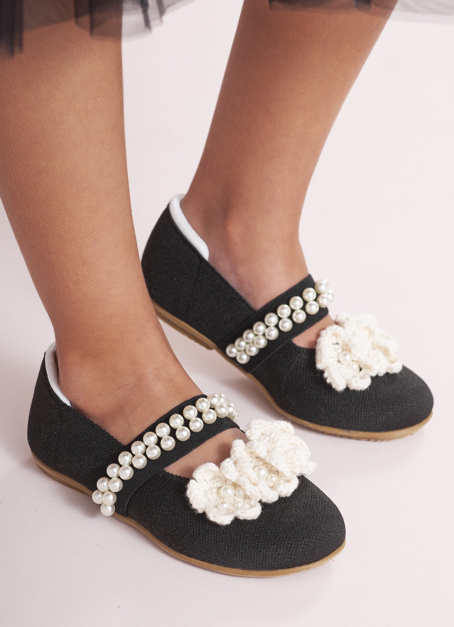 Sapatilha Knit Flores Crochê Bordados