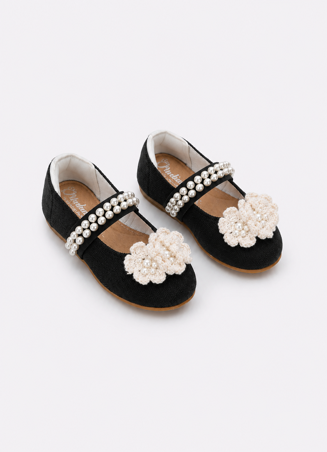 Sapatilha Knit Flores Crochê Bordados