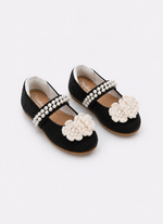 Sapatilha Knit Flores Crochê Bordados